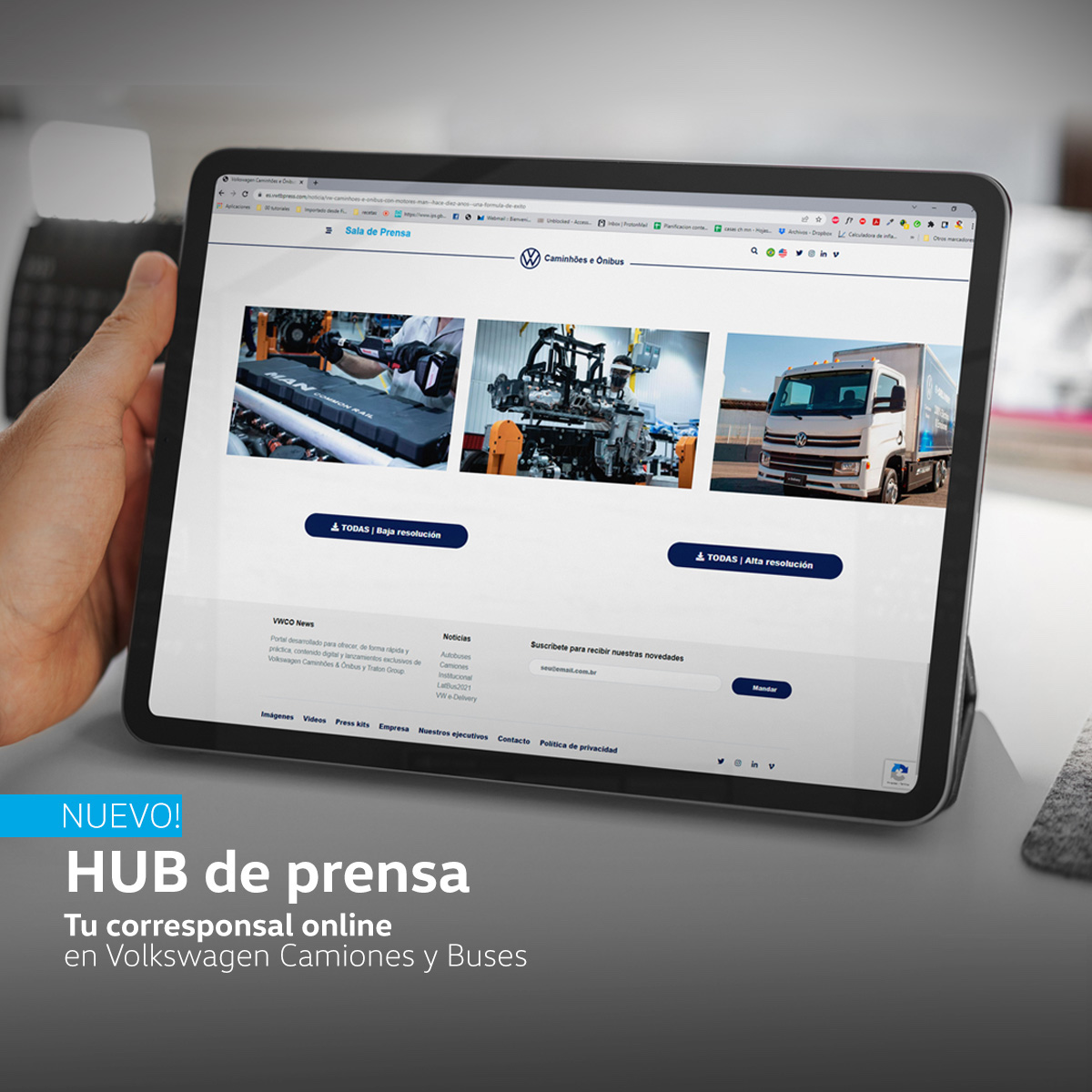 Volkswagen Camiones y Buses lanza su Hub de Prensa.
